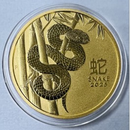 2oz Lunar III Schlange/Snake 2025 200 Dollars Goldmünze