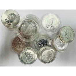1,5oz Silbermünzen Canada versch. Motive