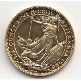 1/4oz 25 Pounds Britannia 1990 Goldmünze