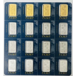 4x4x 2,5 Gramm CombiBar Gold/Silber/Platin/Palladium Barren