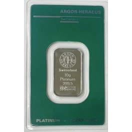 10g Platinbarren Sargbarren Resale Degussa OHNE Blister