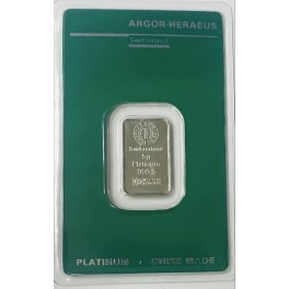 5g Platinbarren Credit Suisse im Blister