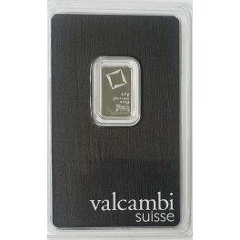 2,5g Platinbarren Valcambi im Blister