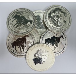 2oz Lunar II versch Motive Australien Silbermünze verschiede Prägungen