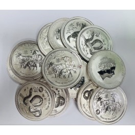 5oz Lunar II 2015 Goat/Ziege Australien Silbermünze