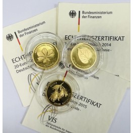 20 Euro Deutscher Wald versch. Motive ohne Zertifikat 