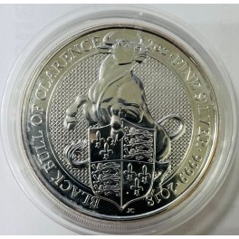 Queens Beasts Silbermünze 2oz - Black Bull of Clarence