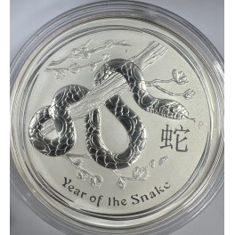 1 Kilo Year of the Snake/Schlange 2013 Silber in Kapsel
