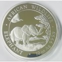 10oz Silbermünze Somalia Elefant 2019 gekapselt