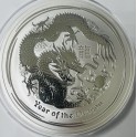 10oz Year of the Dragon Silbermünze 2012 gekapselt