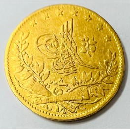 (rar!!) 50 Piaster Abdul Aziz Türkei Goldmünze