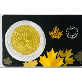 Rarität: 1oz 999,99 (!!) Canada Rothirsch Goldmünze 200 CAD im Blister