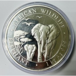 (rar!!) 1 Kilo Somalia African Wildlife von 2015 Silber Münzbarren