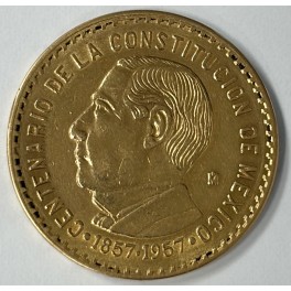 10 Pesos Constitution Centennial 1959 Mexico Goldmünze 