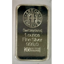 1oz Silberbarren Heraeus Resale
