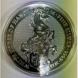 10oz Queens Beasts Silbermünze - White Horse of Hanover