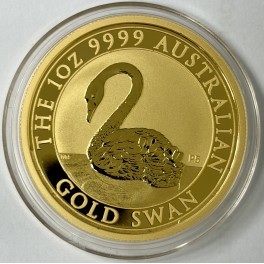1oz Schwan/Swan 2021 Goldm&uuml;nze