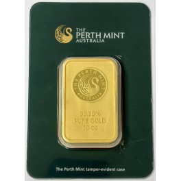 10oz Perth Mint Neuware Goldbarren