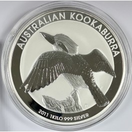 1 Kilo Kookaburra 2011/12 Silbermünze im Blister