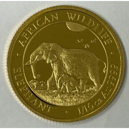 (rar) 1/10oz Somalia Elefant 100 Shillings African Wildlife versch. Jahrg&auml;nge Goldm&uuml;nze