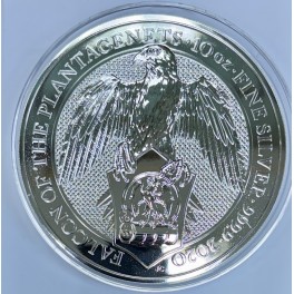 10oz Queens Beasts Silberm&uuml;nze - Falcon of the Plantagents