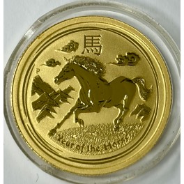 1/4oz Year of the Horse/Pferd 2014 Goldm&uuml;nze Australien 
