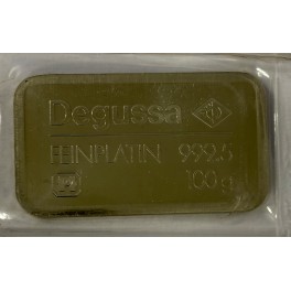 100g Platinbarren Degussa Resale
