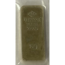 10g Platinbarren Sargbarren Degussa