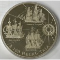1 Kilo Tokelau 1996 100$ Helau Tala Silberm&uuml;nze in Kapsel