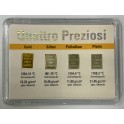 4x1 Gramm CombiBar Gold/Silber/Platin/Palladium Barren