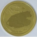 1oz Year of the Ox/Ochse 2009 Lunar II Goldmünze