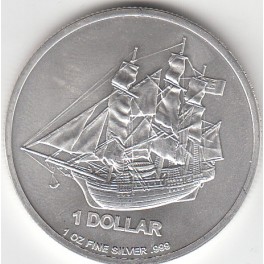 1oz Cook Island Silbermünze  1 Dollar in 20er Tube