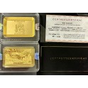 1/4oz Goldbarren "Barbados" mit Echtheitszertifikat