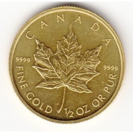 1/2oz Maple Leaf Goldmünze 20 CAD