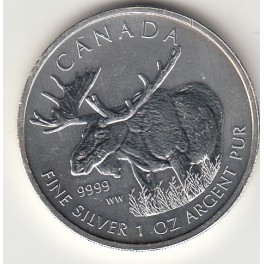 5 Dollars Canada Wildlife 1 Unze 