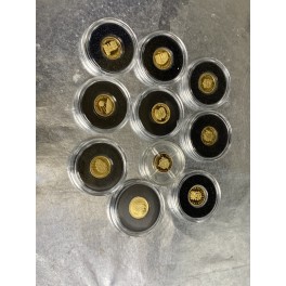 0,5 Gramm Goldmünzen 999,9 gekapselt